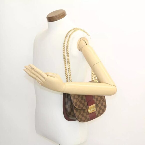 LOUIS VUITTON Damier Ebene Wight Chain Shoulder Bag LV Auth - Picture 16 of 16